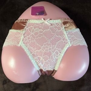 All Lace with coloured Satin panels. Petite Lace Lolita Panties